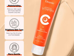 Sunscreen Cream Spf 50 Vitamin C Collagen Moisturizer Brightening Lotion Korean Skin Care Sun Block Sunscreen For The Black Skin