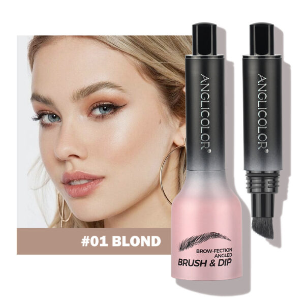 Brow-Fection Angled Liquid Brush Eyebrow Pencil Liquid Eyebrow Enhancer Easy To Color Long-Lasting Quick-Drying - Image 5