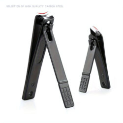 10-piece Black Nail Clipper Set With Travel Case, Professional Cuticle Nippers And Nail Clippers, Complete Grooming Kit For Home And Travel - Image 8