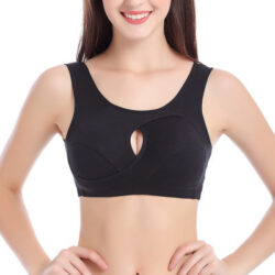 Cotton Anti-expansion Anti-Sag Gathering Adjustment Sports Bra - Image 6