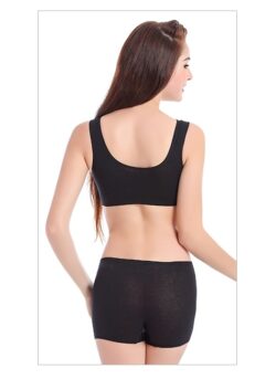 Cotton Anti-expansion Anti-Sag Gathering Adjustment Sports Bra - Image 10