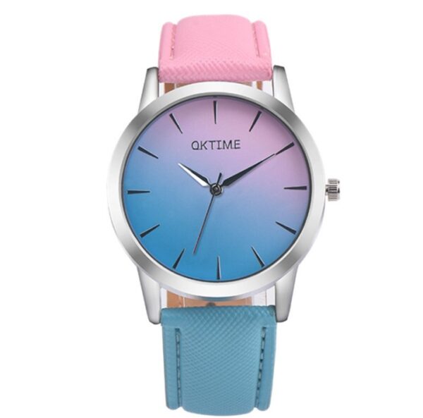 Fashion Casual Retro Rainbow Design Watch Women Analog Quartz Wristwatches Clock   Elegant Lady Wristwatch Woman Time - Image 3