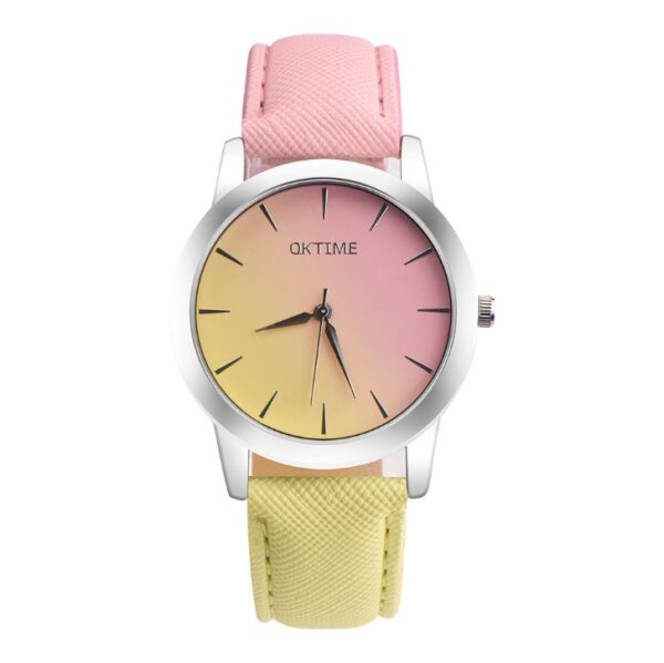 Fashion Casual Retro Rainbow Design Watch Women Analog Quartz Wristwatches Clock   Elegant Lady Wristwatch Woman Time - Image 9