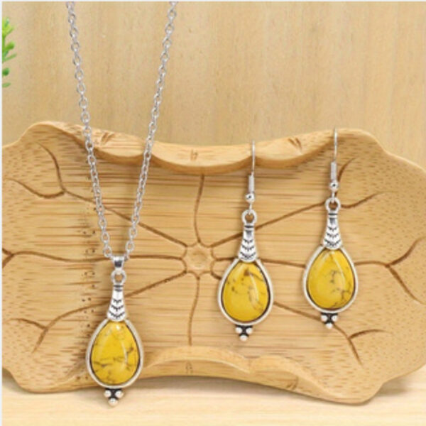 Retro Ethnic Style Earrings And Necklace Set Jewelry - Image 5