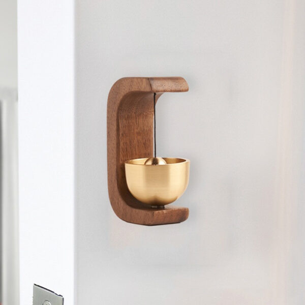 Black Walnut Suction Door Copper Bell - Image 2