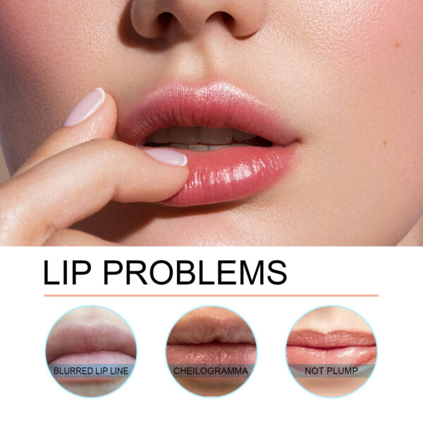 Mineral OilOUHOE Peel Off Lipliner Plump Lip Lines Show Lip Color Without Taking Off Makeup Peel Off Lipliner - Image 7