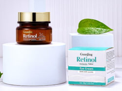 GUANJING Natural Skincare Retinol Eye Cream Vegan Organic Anti Aging Moisturizer Anti-wrinkle Skin Whitening Retinol Eye Cream