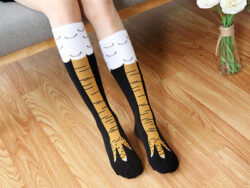 Spring And Autumn Knee Socks Funny Chicken Socks