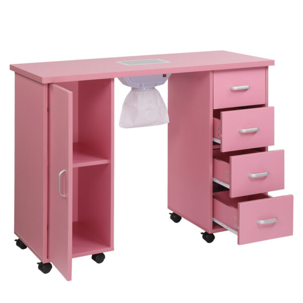 MDF Single Door 4 Drawers With Fans, Nail Art Table - Image 5