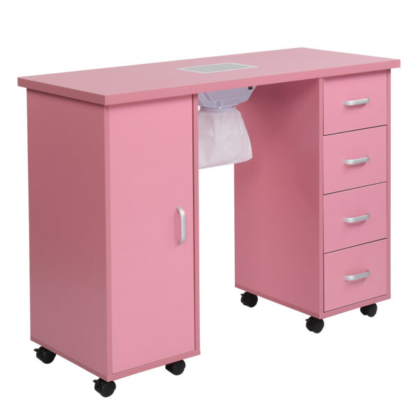 MDF Single Door 4 Drawers With Fans, Nail Art Table - Image 2