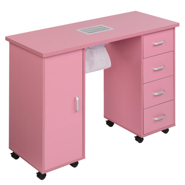 MDF Single Door 4 Drawers With Fans, Nail Art Table - Image 3