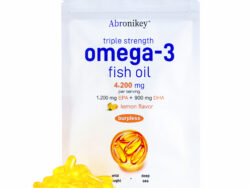 Abronikey Triple Strength 3 Fish Oil Supplements 4200mg Per Serving