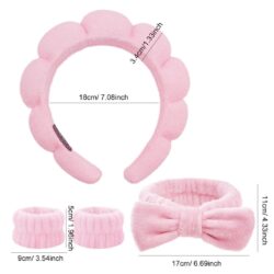 Headbuckle Bracelet Headband Four-piece Powder Set - Image 8