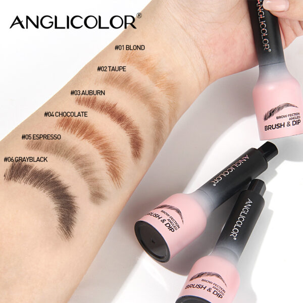 Brow-Fection Angled Liquid Brush Eyebrow Pencil Liquid Eyebrow Enhancer Easy To Color Long-Lasting Quick-Drying - Image 3