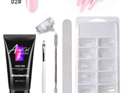 Painless Extension Gel Nail Art Without Paper Holder Quick Model Painless Crystal Gel Set