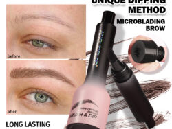 Brow-Fection Angled Liquid Brush Eyebrow Pencil Liquid Eyebrow Enhancer Easy To Color Long-Lasting Quick-Drying