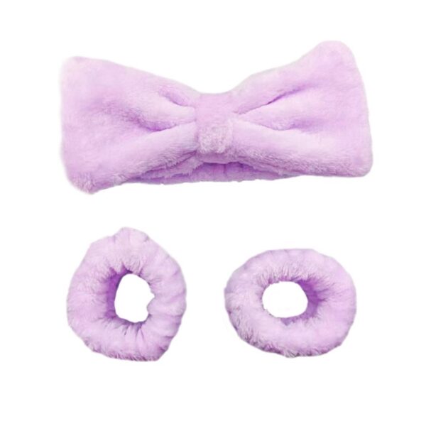 Hairband Bracelet Three-piece Purple Set - Image 8