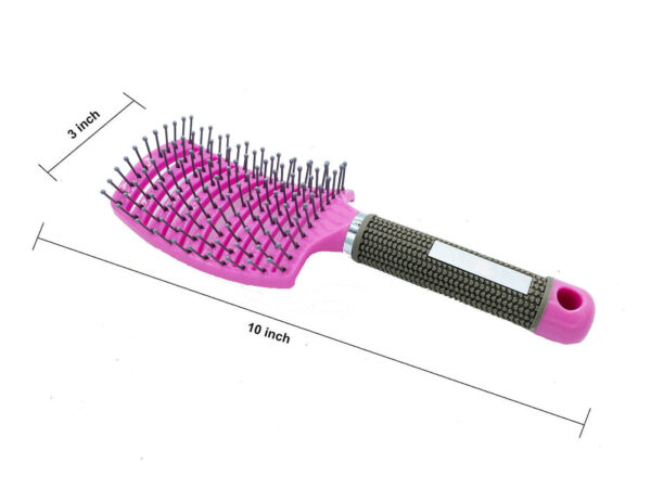 Anti Static Bending Nylon Women's Wet Curly Tangled Hair Brush Styling Tool - Image 7