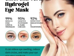 EELHOE Chlorella Vera Hydrogel Eye Mask, Moisturizing Desalination Eye Grain Compact Fine Grain Soft Skin Hydrating Eye Mask