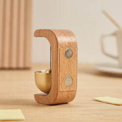 Black Walnut Suction Door Copper Bell - Image 4