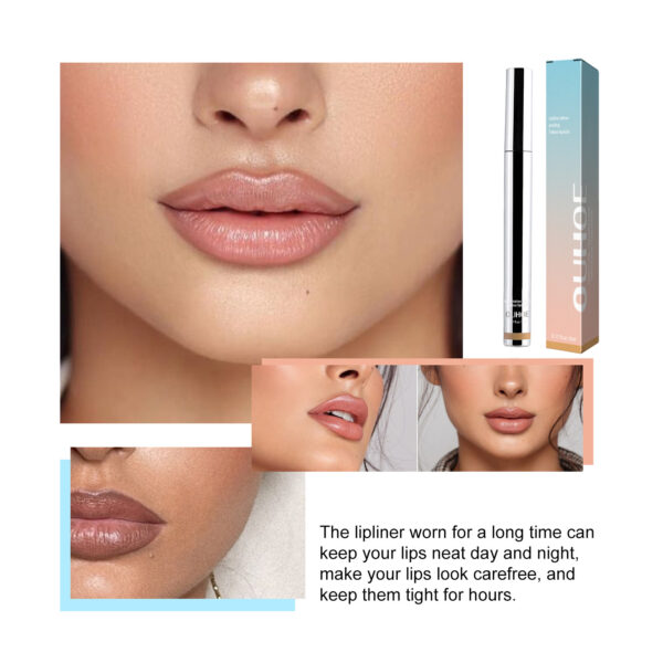 Mineral OilOUHOE Peel Off Lipliner Plump Lip Lines Show Lip Color Without Taking Off Makeup Peel Off Lipliner - Image 2