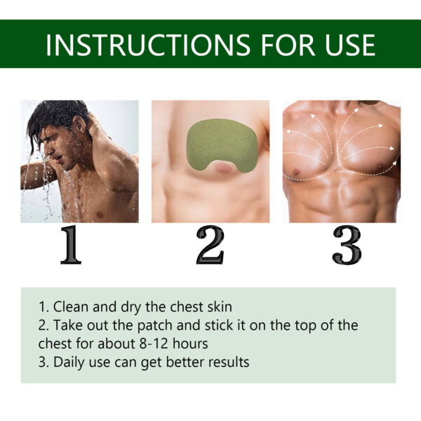 EELHOE Men's Chest Care Firming Chest Skin Anti-Sagging Men's Chest Care Patch - Image 5