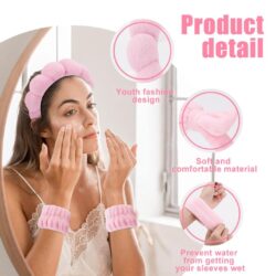 Headbuckle Bracelet Headband Four-piece Powder Set - Image 3