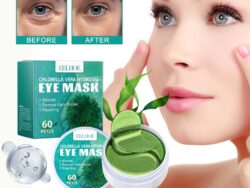 EELHOE Chlorella Vera Hydrogel Eye Mask, Moisturizing Desalination Eye Grain Compact Fine Grain Soft Skin Hydrating Eye Mask