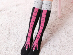 Spring And Autumn Knee Socks Funny Chicken Socks